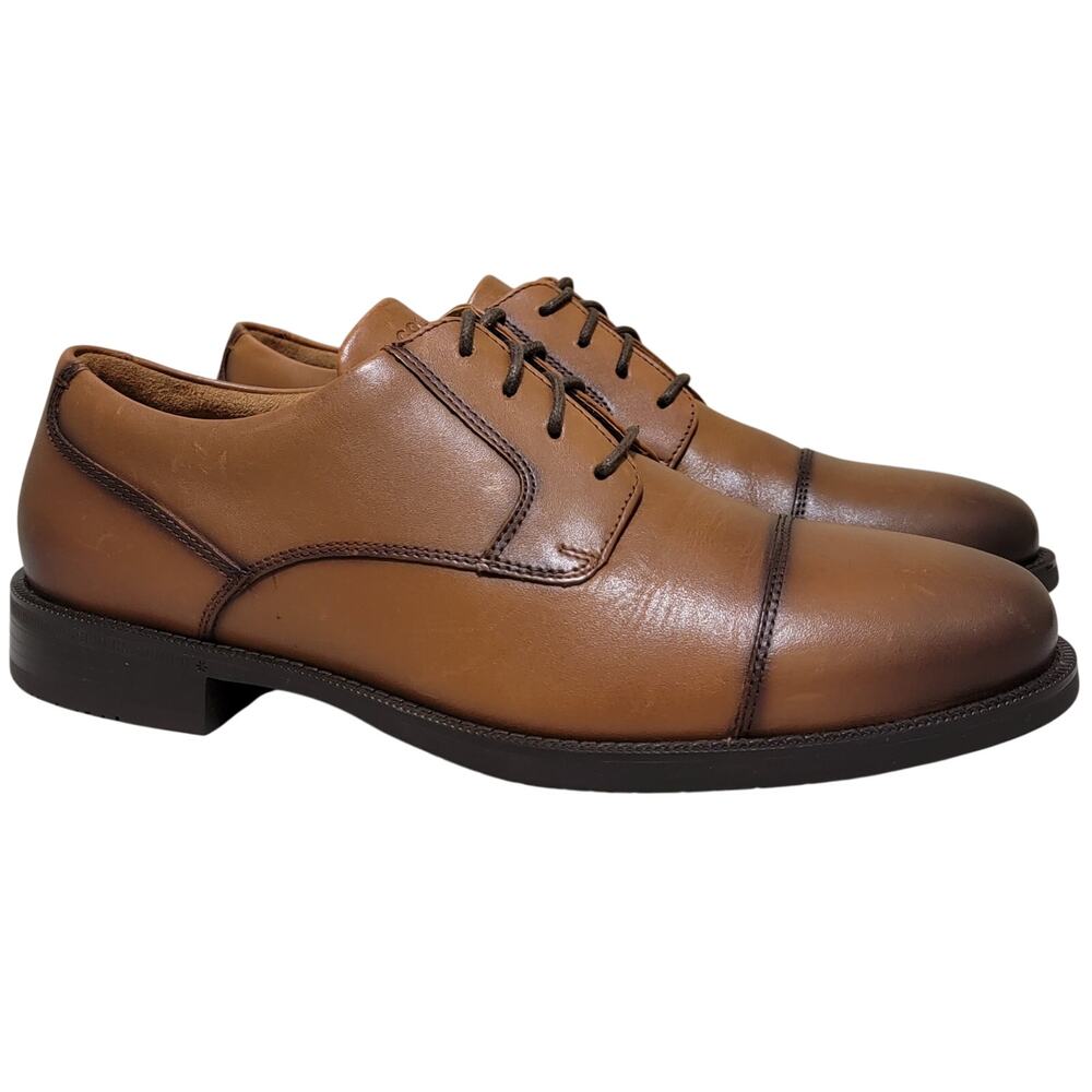 Cole Haan Men Bedford Cap Toe Derby Dress Oxfords Size US 8.5M British Tan